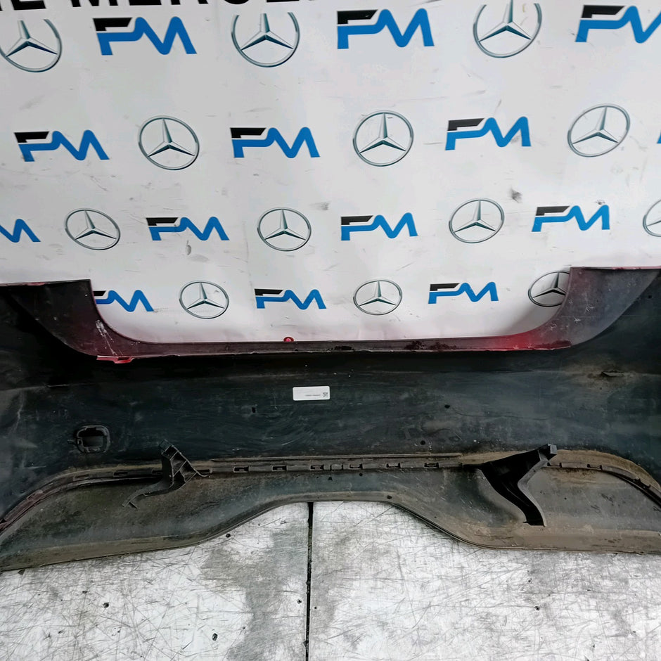 MERCEDES BENZ  A-CLASS W176 REAR BUMPER A1768605100 2012-2018 RED COMPLETE FMX10