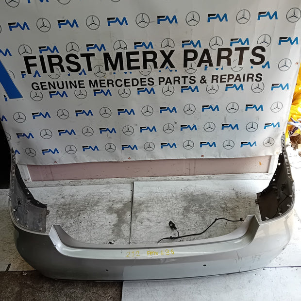 MERCEDES BENZ E-CLASS W212 SE SPORT REAR BUMPER SILVER 2014 ON FMX136