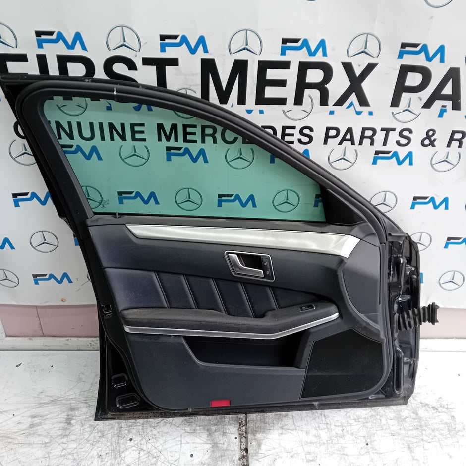 MERCEDES E-CLASS W212 PASSENGER FRONT DOOR NSF 2009-16 BLACK COMPLETE FMD383