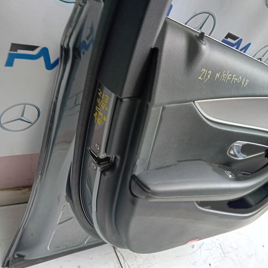 MERCEDES BENZ E-CLASS W213 PASSENGER SIDE FRONT DOOR N/S/F COMPLETE GREY FMD48