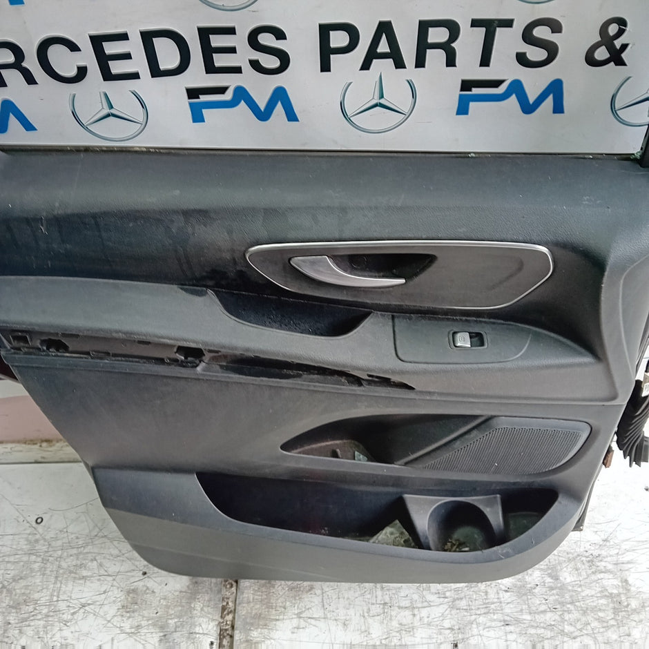 MERCEDES VITO W447 PASSENGER FRONT DOOR NSF BLACK 2014 ON COMPLETE FMD386