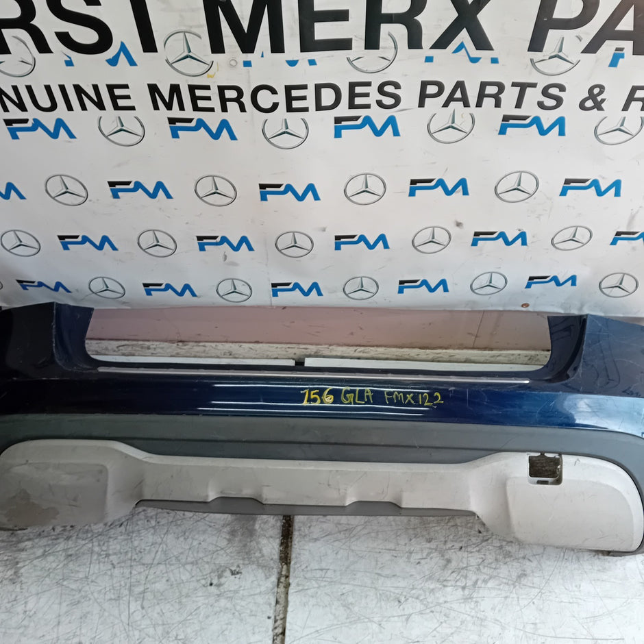 MERCEDES BENZ GLA W156 REAR BUMPER BLUE 2013-19 ON A1568802540 COMPLETE FMX122