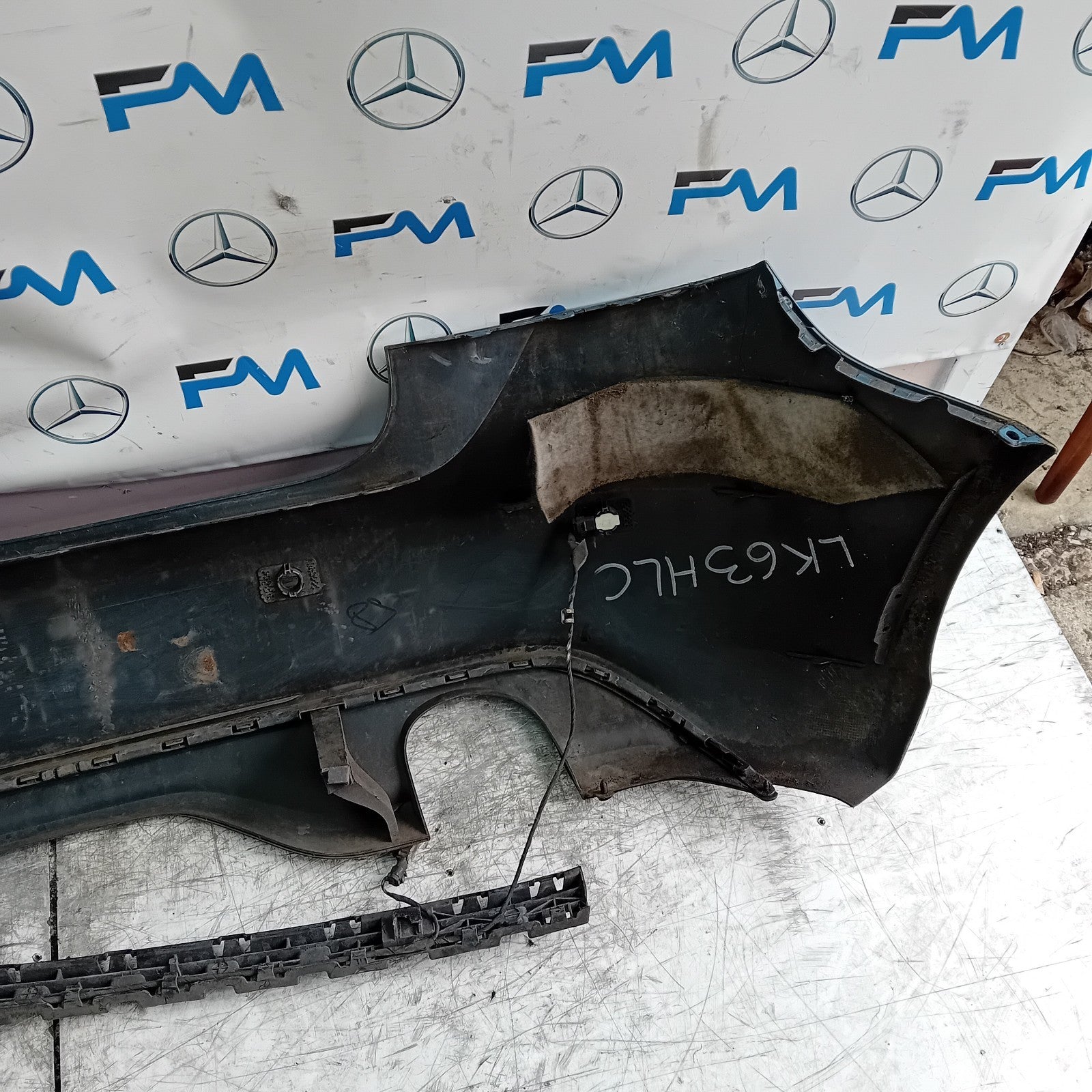 MERCEDES BENZ  A-CLASS W176 REAR BUMPER A1768850125 2012-18 BLUE FMX13