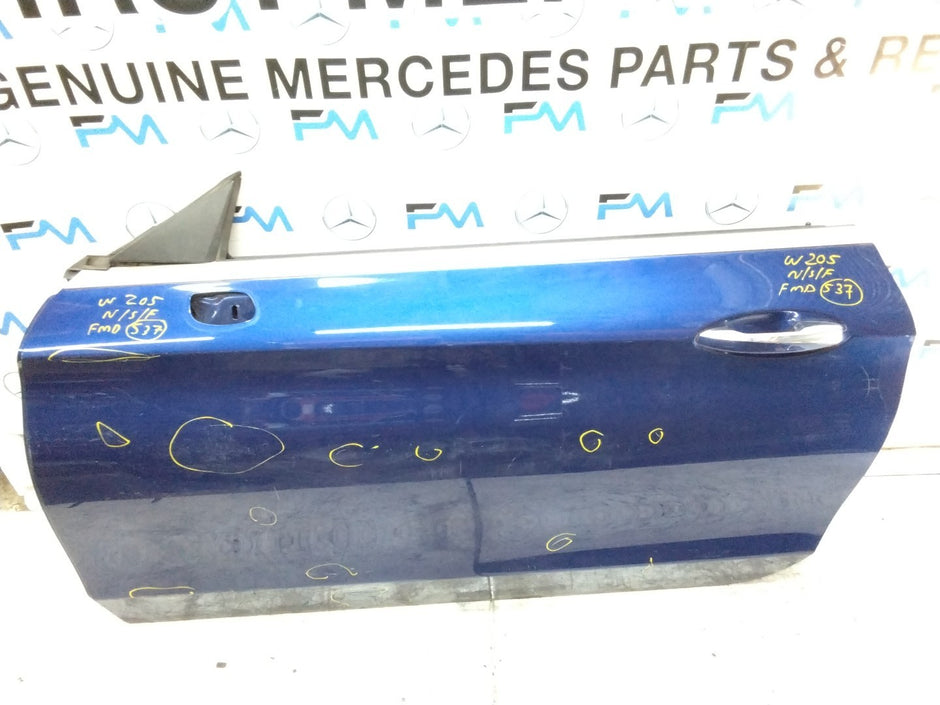 MERCEDES BENZ C-CLASS W205  PASSENGER FRONT DOOR NSF BLUE 2015-21  FMD537