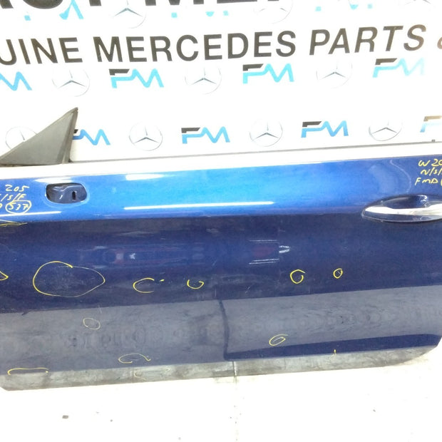 MERCEDES BENZ C-CLASS W205  PASSENGER FRONT DOOR NSF BLUE 2015-21  FMD537