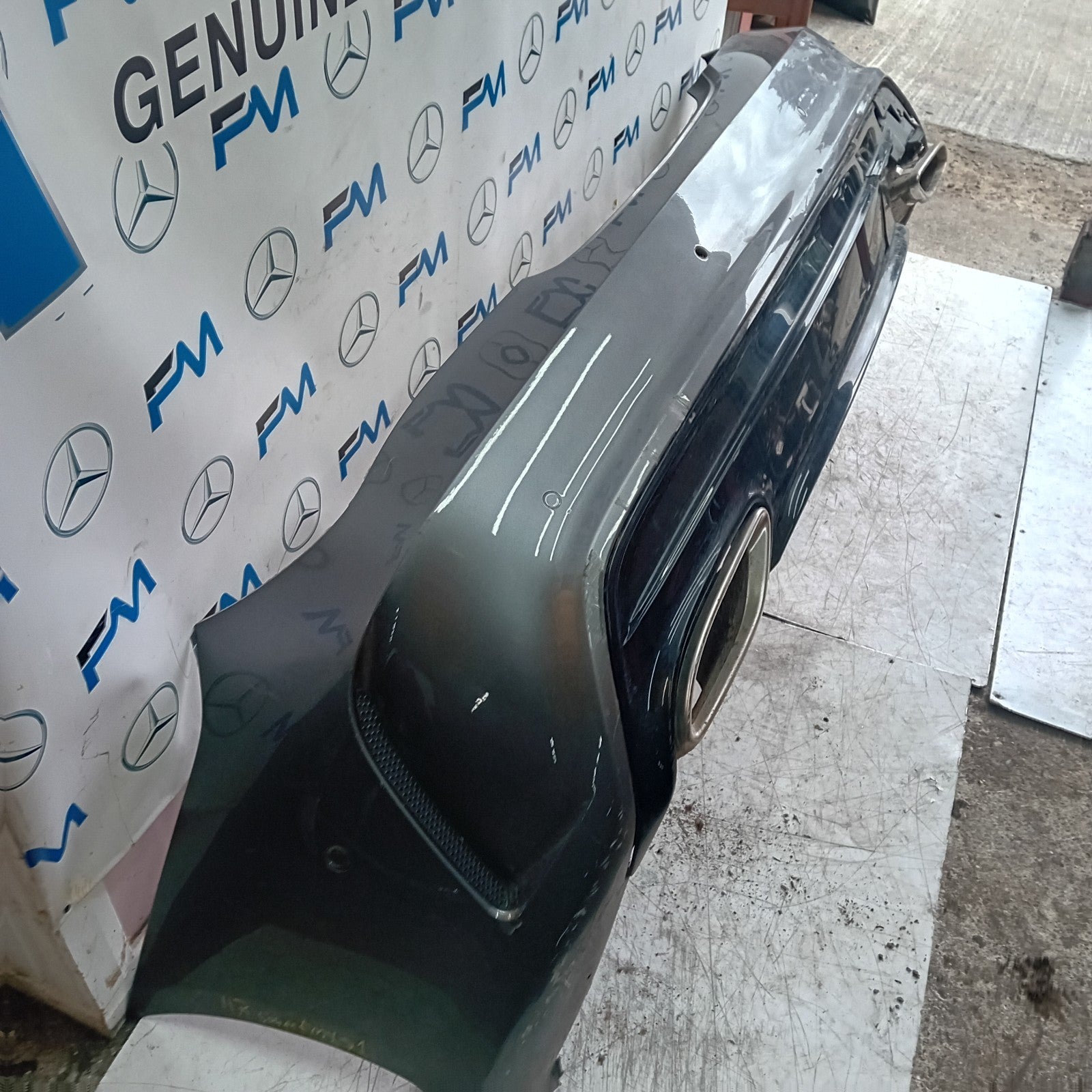 MERCEDES BENZ CLA W117 REAR AMG BUMPER GREY 2013-19 A1178807100 FMX71