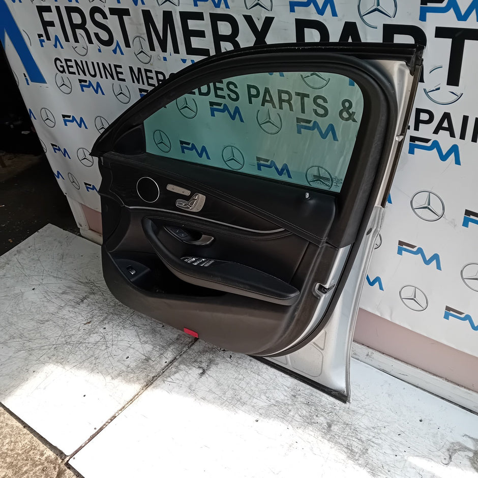 MERCEDES E-CLASS W213 SLN DRIVER FRONT DOOR OSF 2016 ON SILVER COMPLETE FMD273