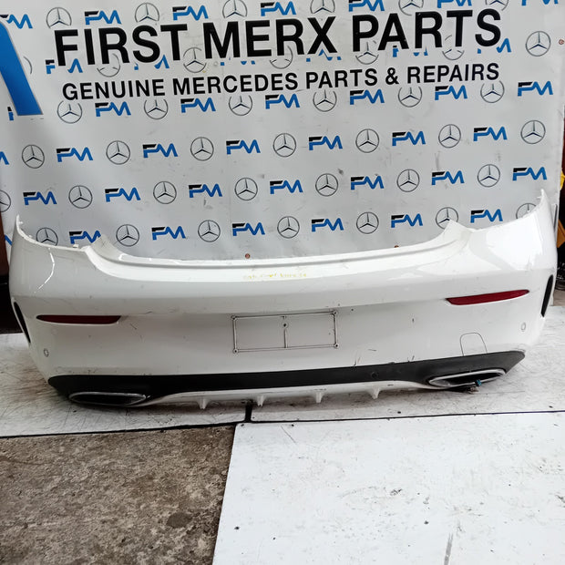 MERCEDES BENZ C-CLASS C205 COUPE REAR BUMPER 2016 ON WHITE COMPLETE FMX34