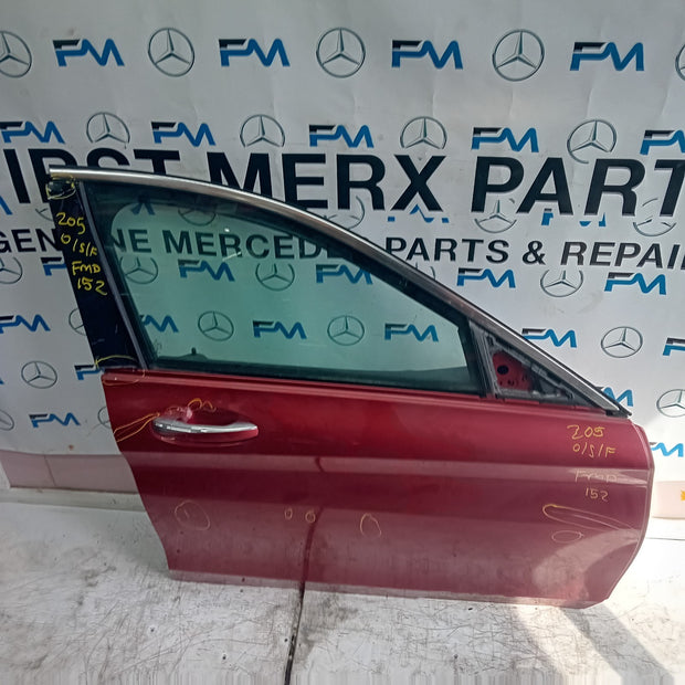 MERCEDES BENZ C-CLASS W205 DRIVER  FRONT DOOR O/S/F RED  COMPLETE 2014-21 FMD152