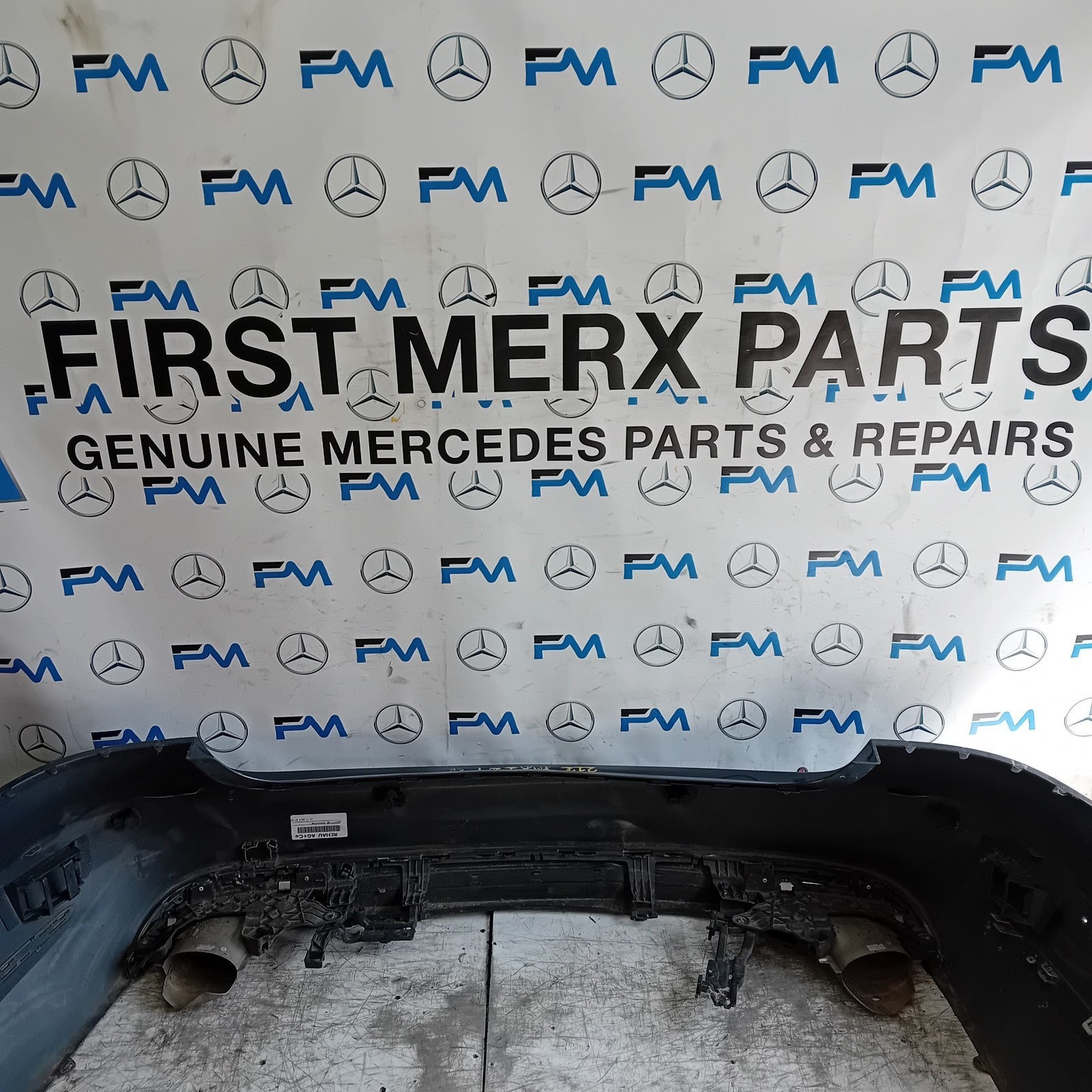 MERCEDES BENZ E-CLASS W212 REAR BUMPER BLACK 2014 A2128855125 FMX129