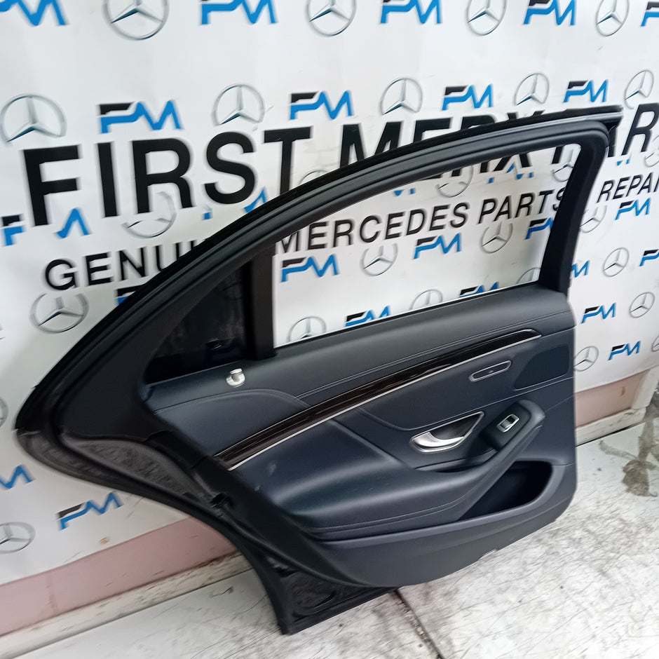 MERCEDES S-CLASS W222 SLN PASSENGER REAR DOOR NSR BLACK 2014 ON COMPLETE FMD295
