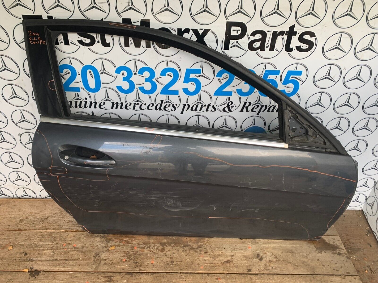 MERCEDES BENZ C CLASS COUPE W204 OFF SIDE RIGHT DOOR 2011-2014