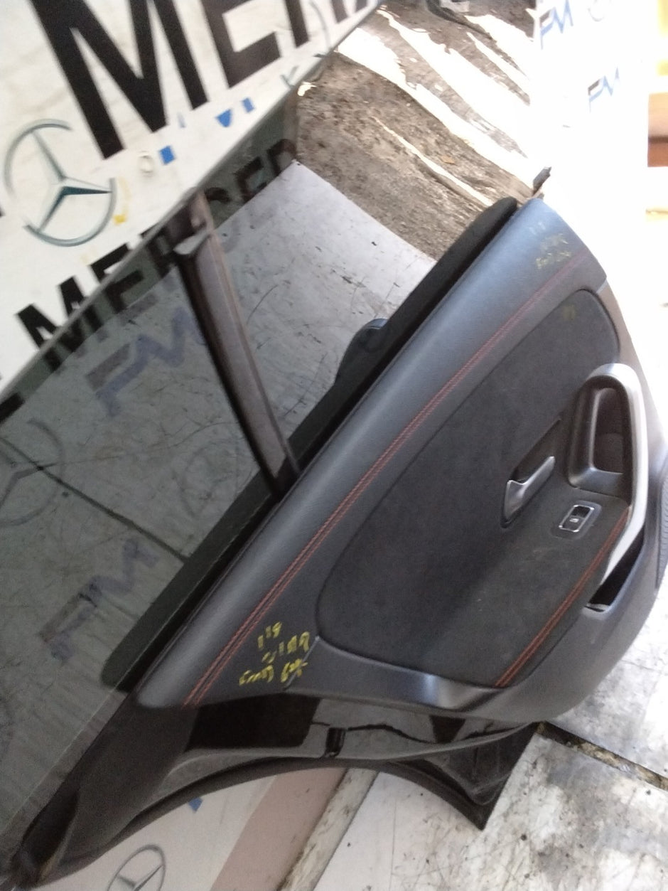 MERCEDES CLA C118 PASSENGER REAR DOOR NSR BLACK 2019 ONWARDS COMPLETE FMD604