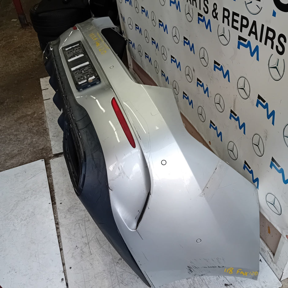 MERCEDES BENZ CLA C118 REAR BUMPER SILVER 2019 ON A1188859501 COMPLETE FMX120