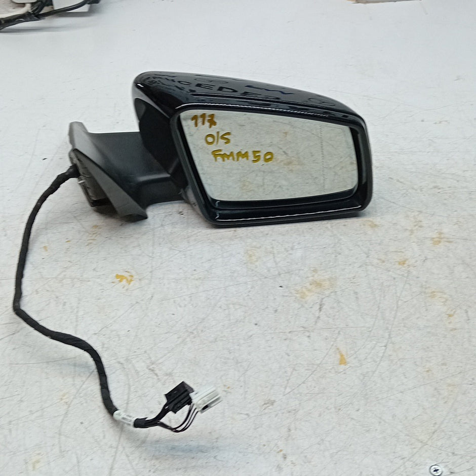 MERCEDES CLA W117 DRIVER SIDE WING MIRROR BLACK A1178102019 PL 2013-19 FMM50