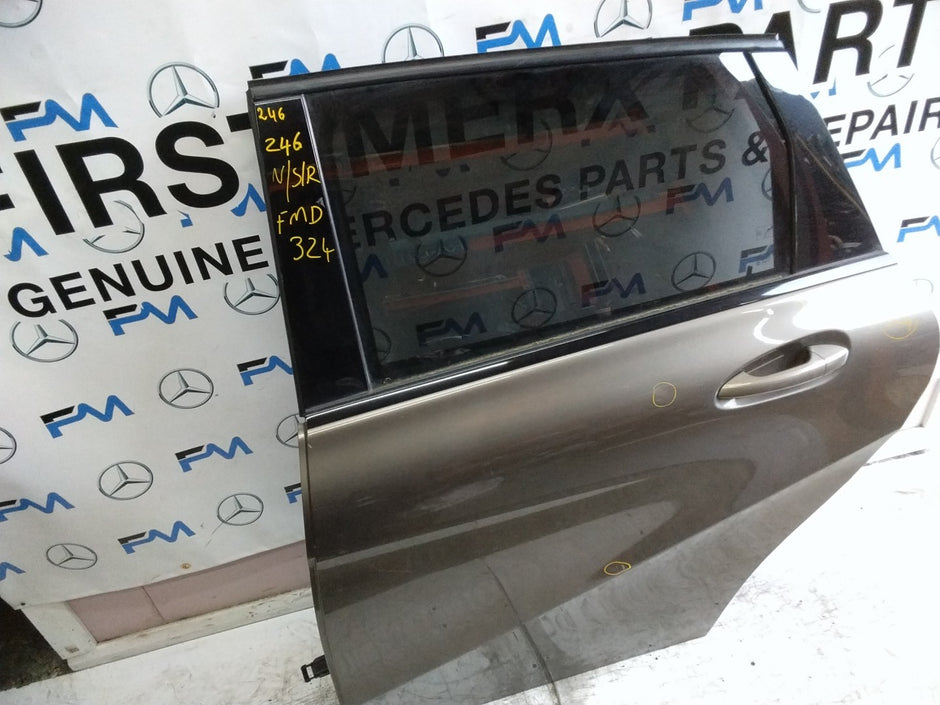 MERCEDES B-CLASS W246 DRIVER REAR DOOR OSR BROWN 2012-19 COMPLETE FMD324