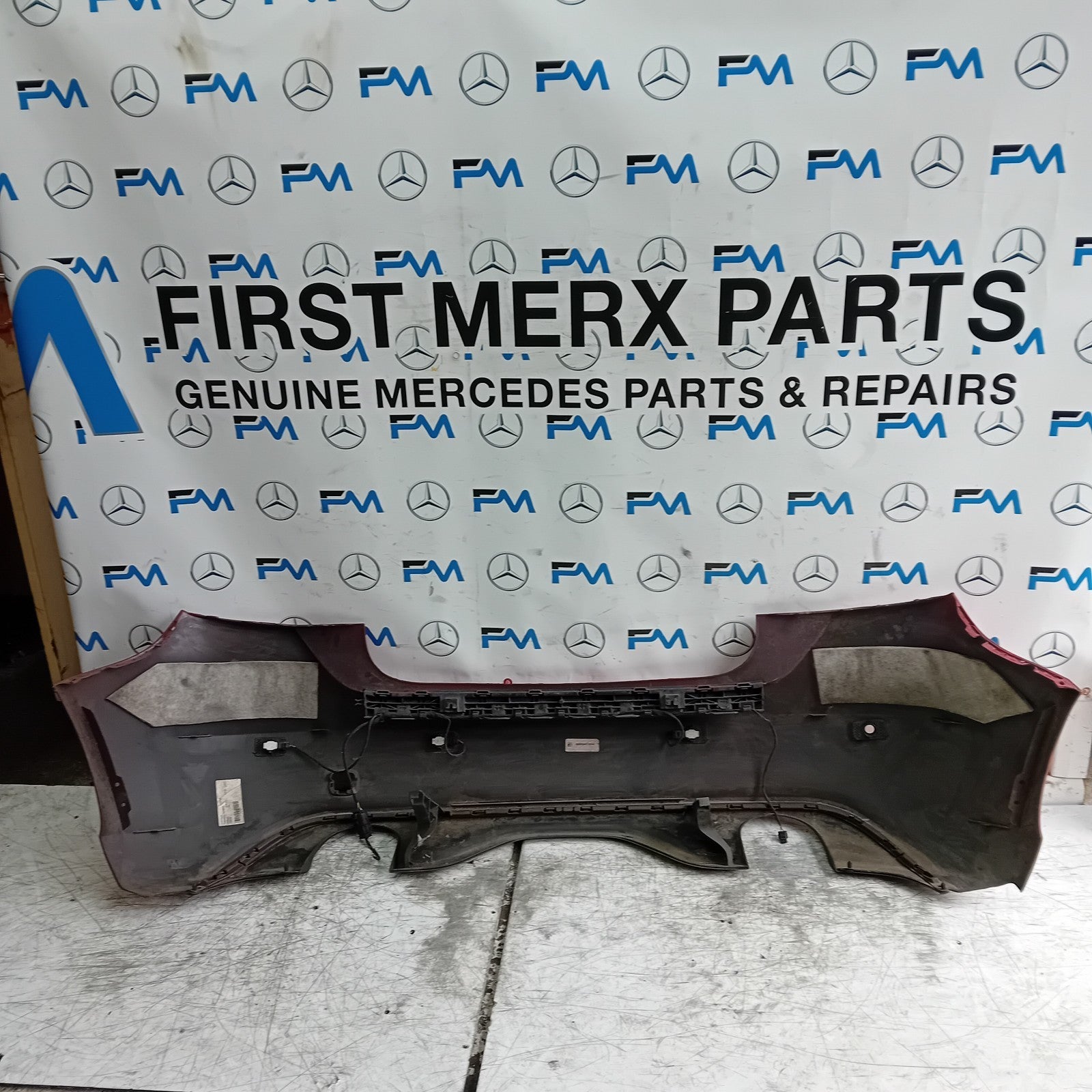 MERCEDES BENZ A-CLASS W176 REAR BUMPER 2012-18 A1768850125 RED  FMX29