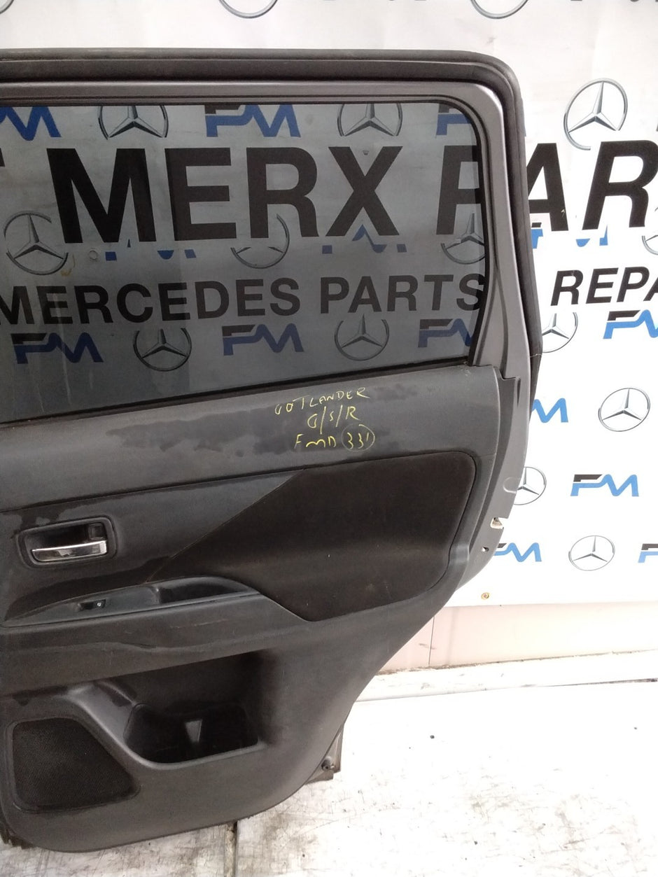 MITSUBISHI OUTLANDER MK3 DRIVER REAR DOOR OSR GREY 2013 COMPLETE FMD331