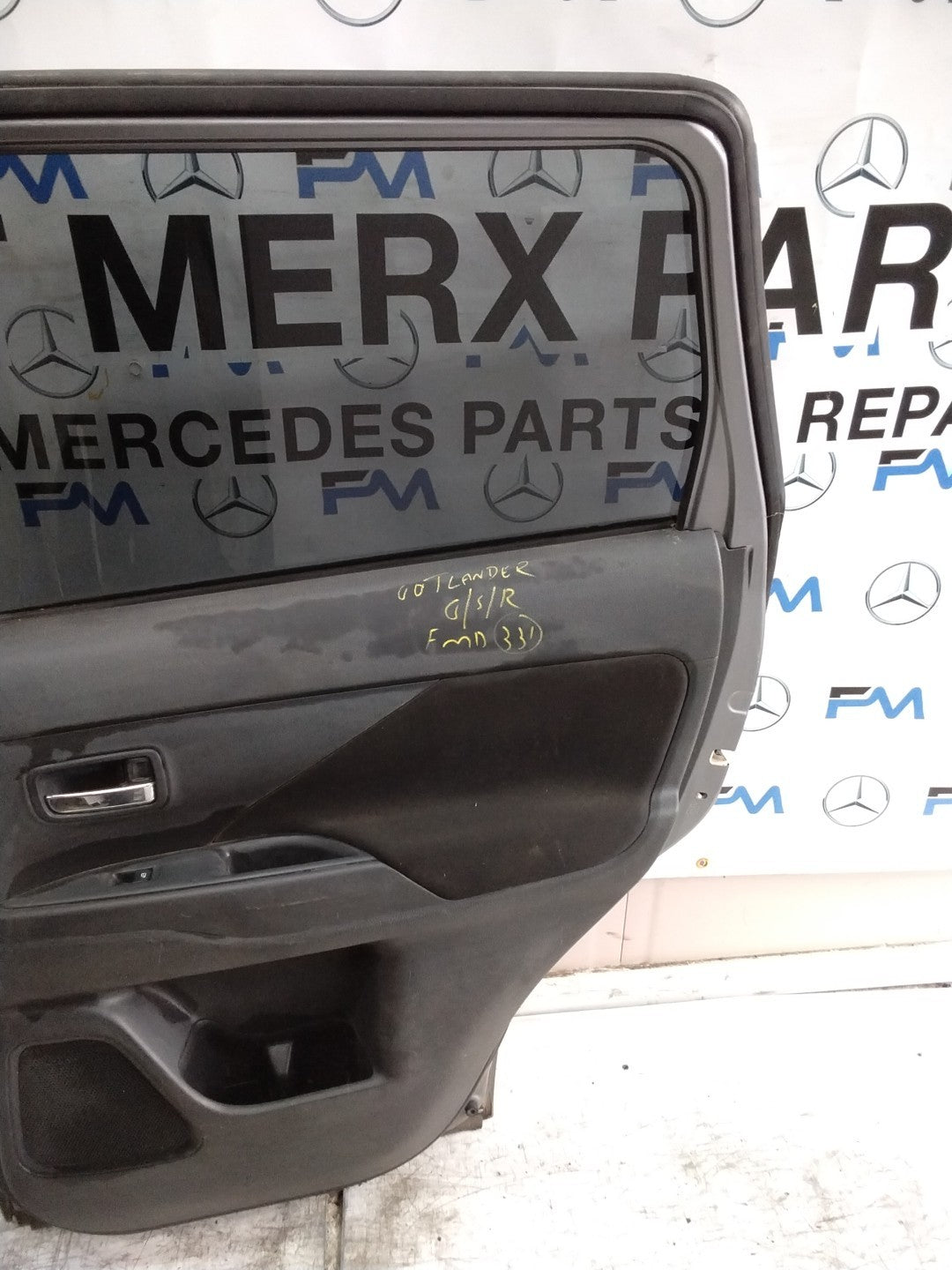 MITSUBISHI OUTLANDER MK3 DRIVER REAR DOOR OSR GREY 2013 COMPLETE FMD331
