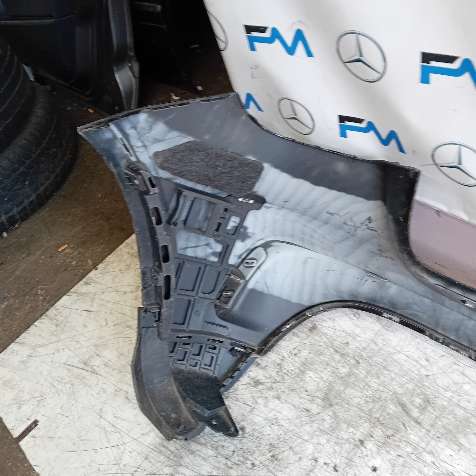 MERCEDES BENZ GLA X156 AMG REAR BUMPER BLACK 2014-19 A1568852425 FMX116
