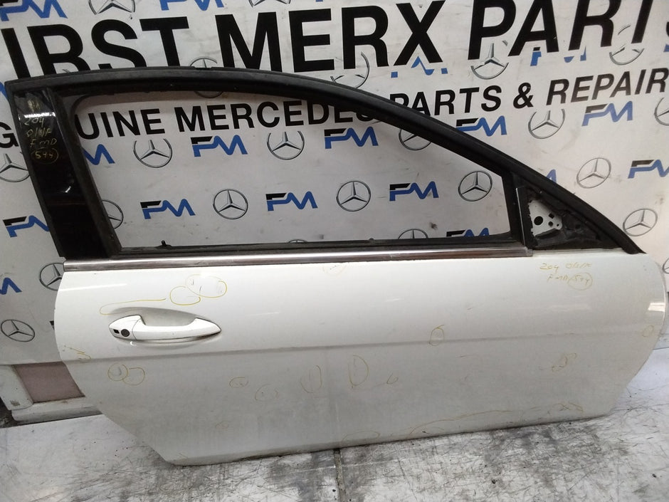 MERCEDES C-CLASS W204 SLN DRIVER FRONT DOOR OSF WHITE 2008-14 COMPLETE FMD544