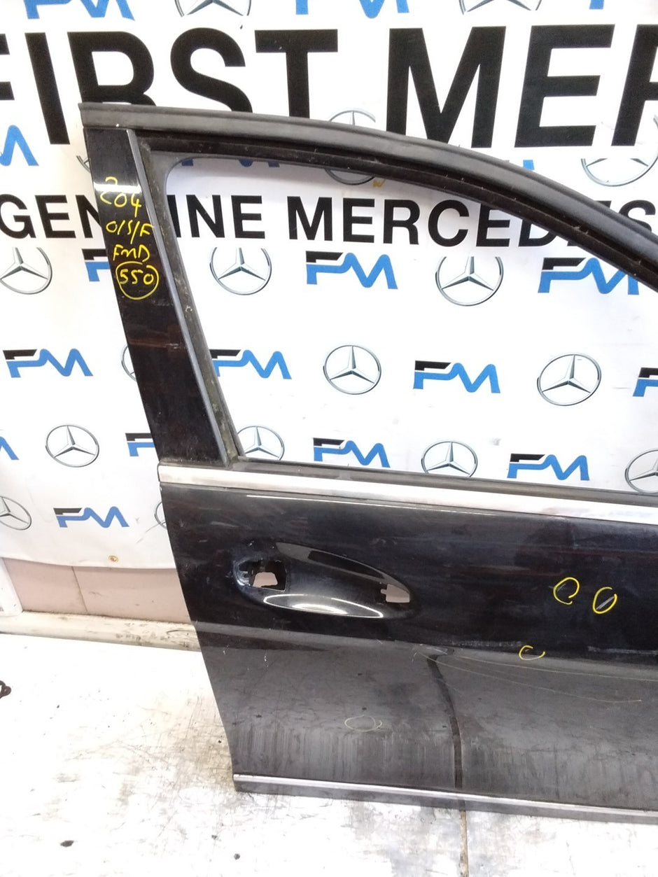MERCEDES C-CLASS W204 SLN DRIVER FRONT DOOR OSF BLACK 2008-14 COMPLETE FMD550