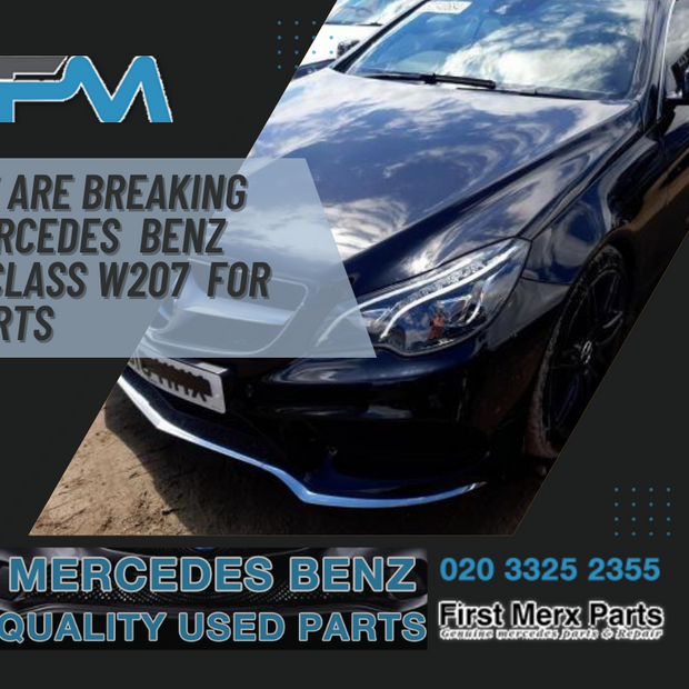 MERCEDES BENZ E-CLASS W207 / AIR BAGS ( STEERING WHEEL, KNEE, ROOF )