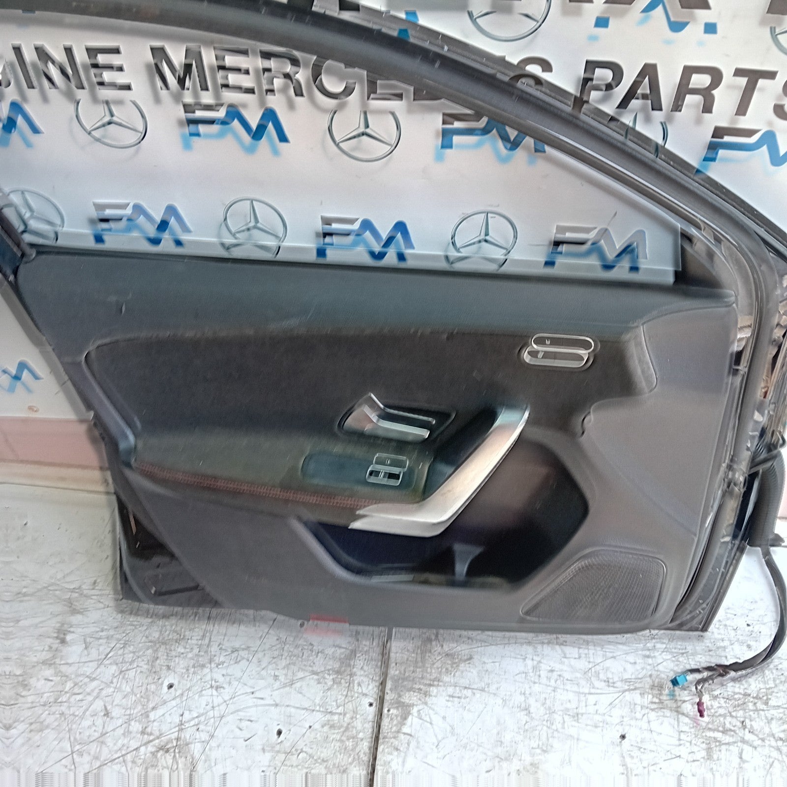MERCEDES A-CLASS W177 PASSENGER FRONT DOOR NSF BLACK 2018 ON COMPLETE FMD212