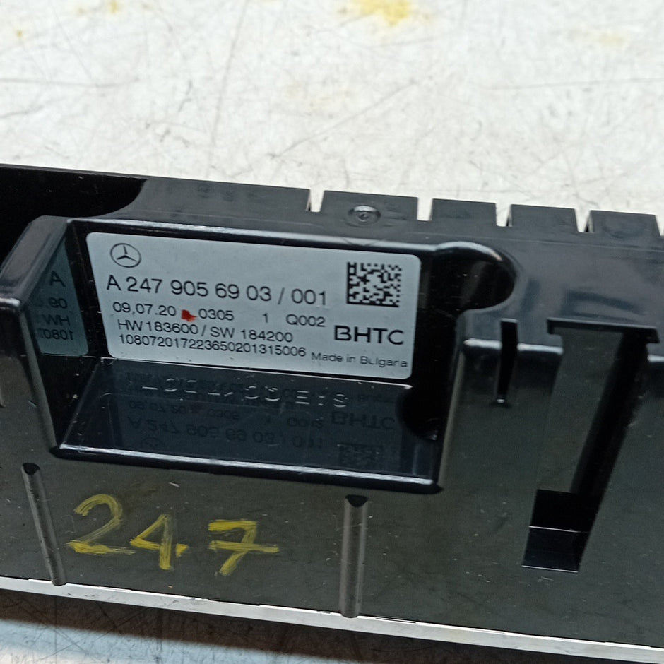 MERCEDES A B CLASS W177 W247 HEATER CLIMATE CONTROL PANEL A2479056903 FM001341