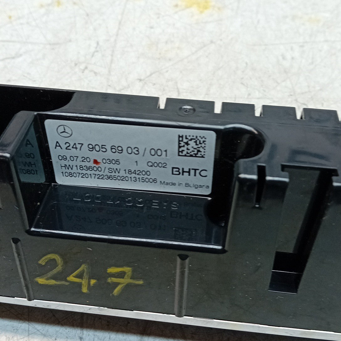 MERCEDES A B CLASS W177 W247 HEATER CLIMATE CONTROL PANEL A2479056903 FM001341
