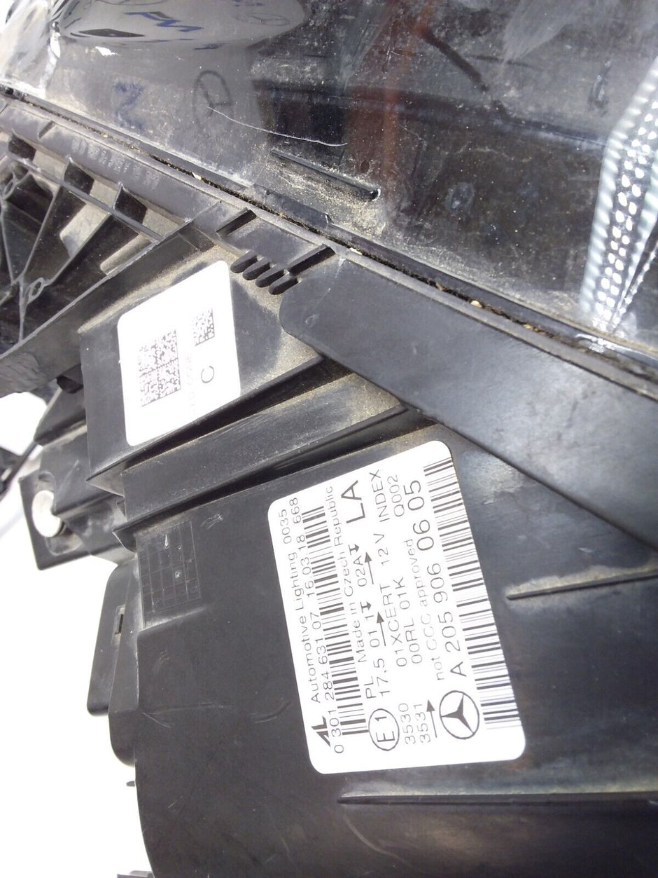 2018 MERCEDES C-CLASS W205 N/S Passenger Side Front Headlight A20539060605 FMH20