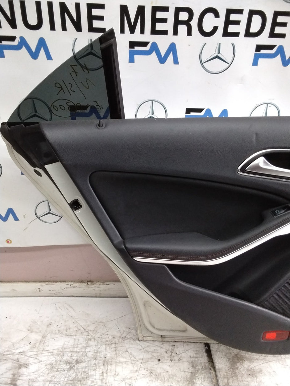 MERCEDES CLA W117 PASSENGER REAR DOOR NSR WHITE 2013-19 COMPLETE FMD300