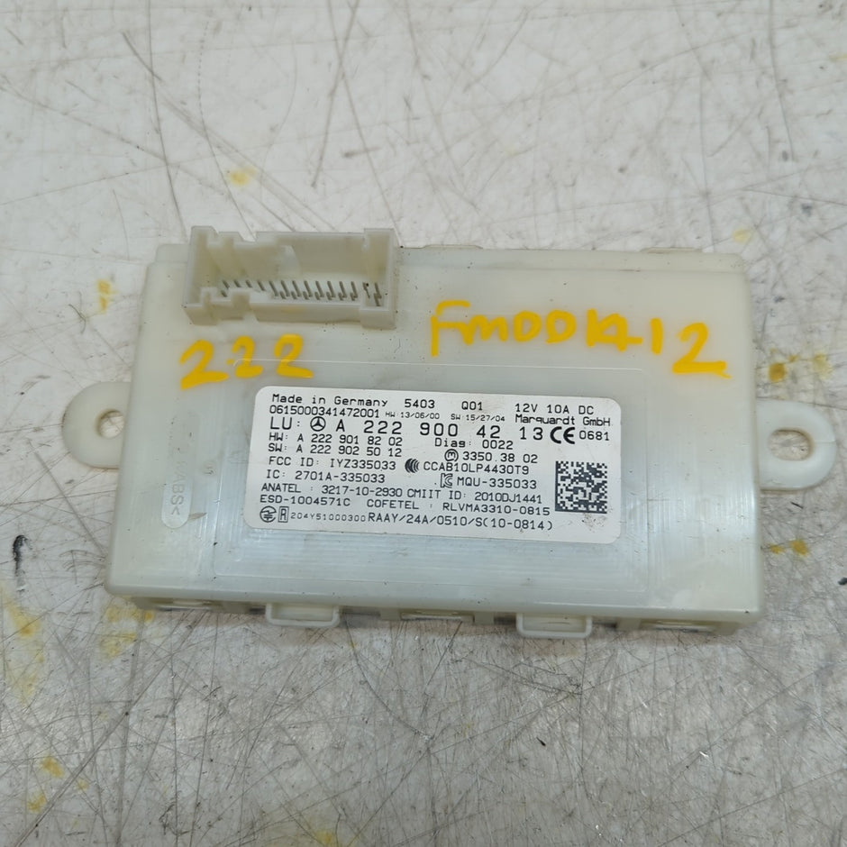 MERCEDES BENZ S-CLASS KEYLESS GO CONTROL UNIT W222 A2229004213 FM001412