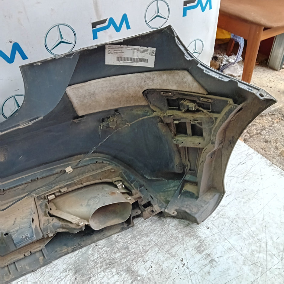 MERCEDES BENZ  A-CLASS W176 REAR BUMPER A1768803400 2016 BLACK COMPLETE FMX20