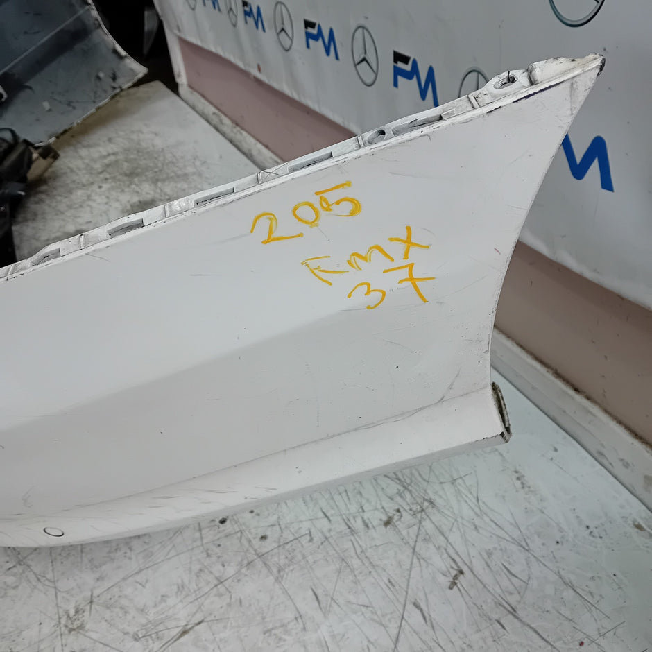 MERCEDES C-CLASS W205 SLN REAR BUMPER 2014 ON WHITE COMPLETE A2058850138 FMX37