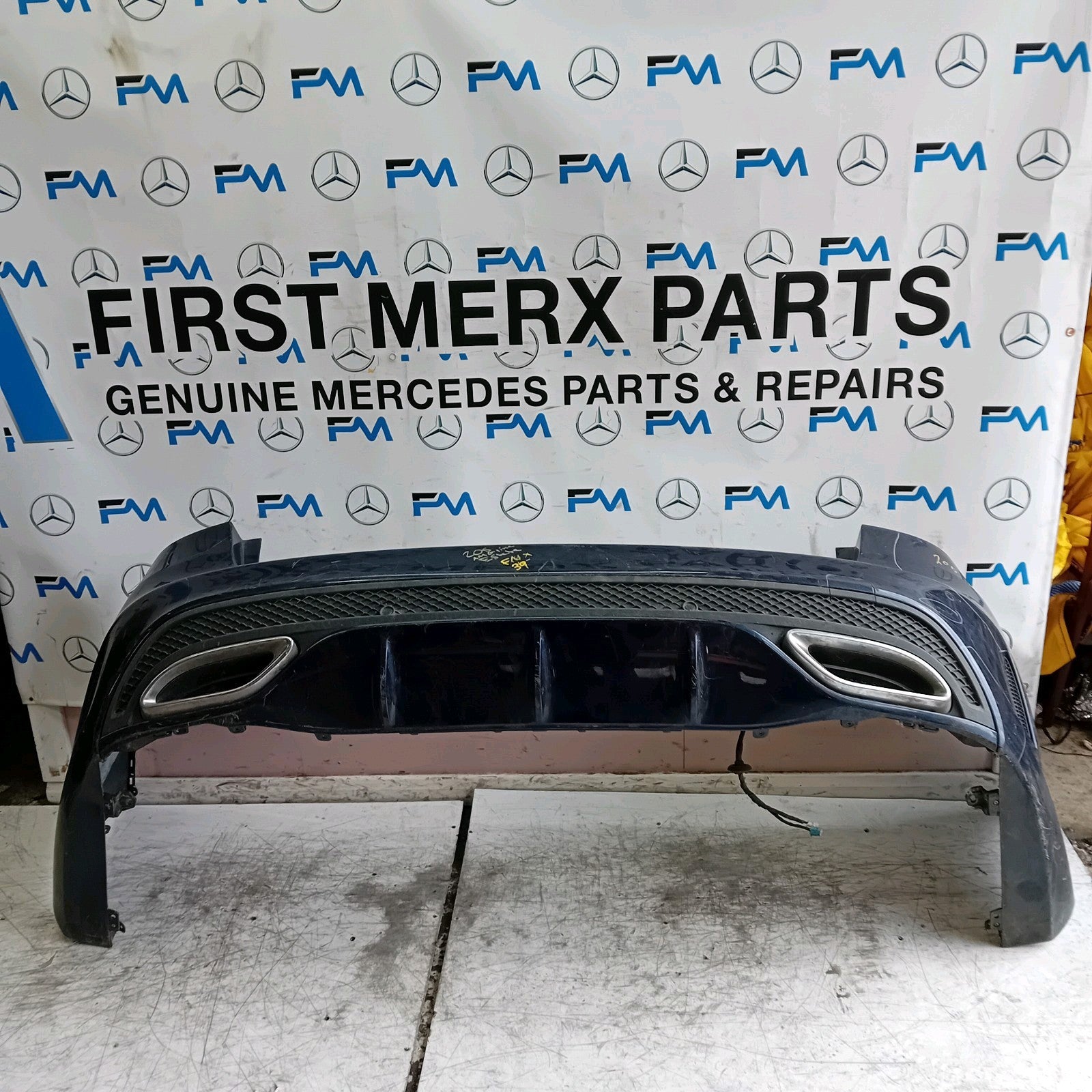 MERCEDES C-CLASS S205 EST REAR BUMPER 2014 BLUE  A2058856238 COMPLETE FMX39