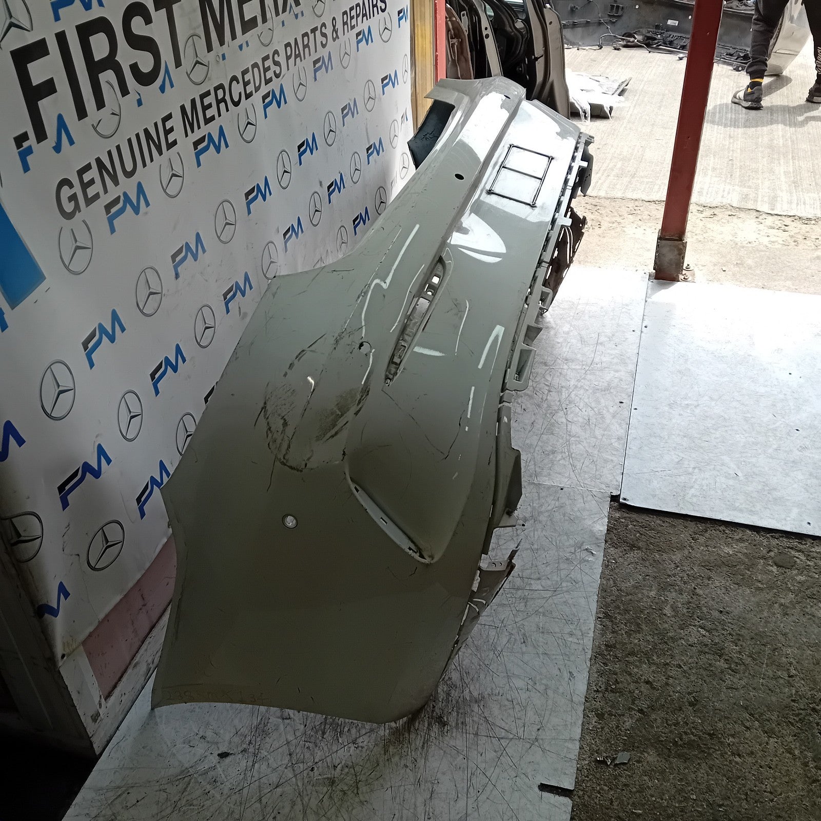 MERCEDES BENZ E-CLASS C238 COUPE REAR BUMPER WHITE 2014 FMX134
