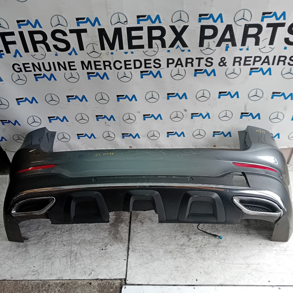 MERCEDES BENZ GLC W253 REAR BUMPER 2015 GREY COMPLETE A2538850200 FMX64