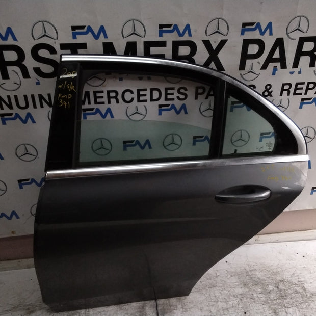 MERCEDES C-CLASS W205 SLN PASSENGER REAR DOOR NSR GREY 2014 ON COMPLETE FMD341
