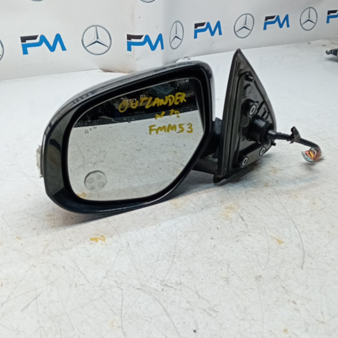 MITSUBISHI OUTLANDER MK3 PASSENGER WING MIRROR NS GREY CAMERA BS 2013 FMM53 (D)