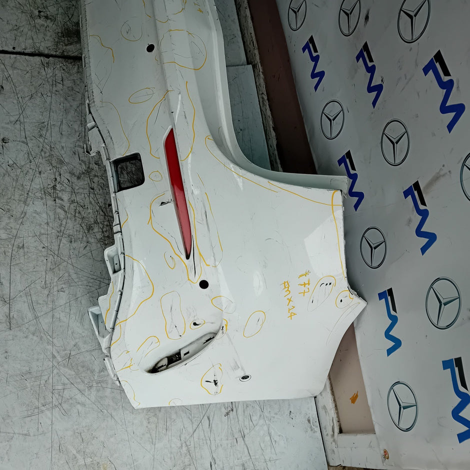 MERCEDES BENZ  A-CLASS W177 REAR BUMPER A1768850125 2018 WHITE FMX14