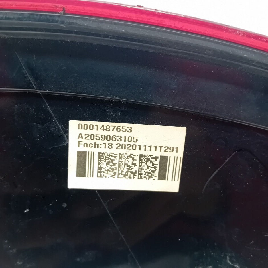 MERCEDES C-CLASS 2020 W205 COUPE REAR PASSENGER N/S TAIL LIGHT A2059063105 FMT35