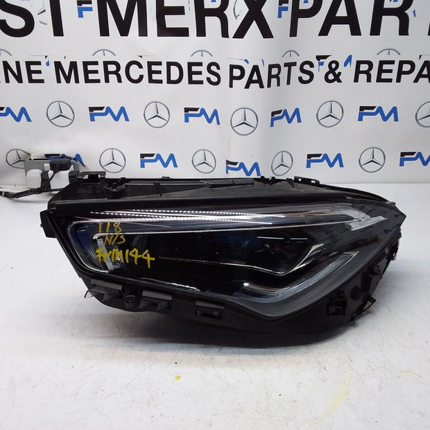 2021 MERCEDES CLA W118 HEADLIGHT PASSENGER NS A1189063301 FMH144 MULTIBEAM 