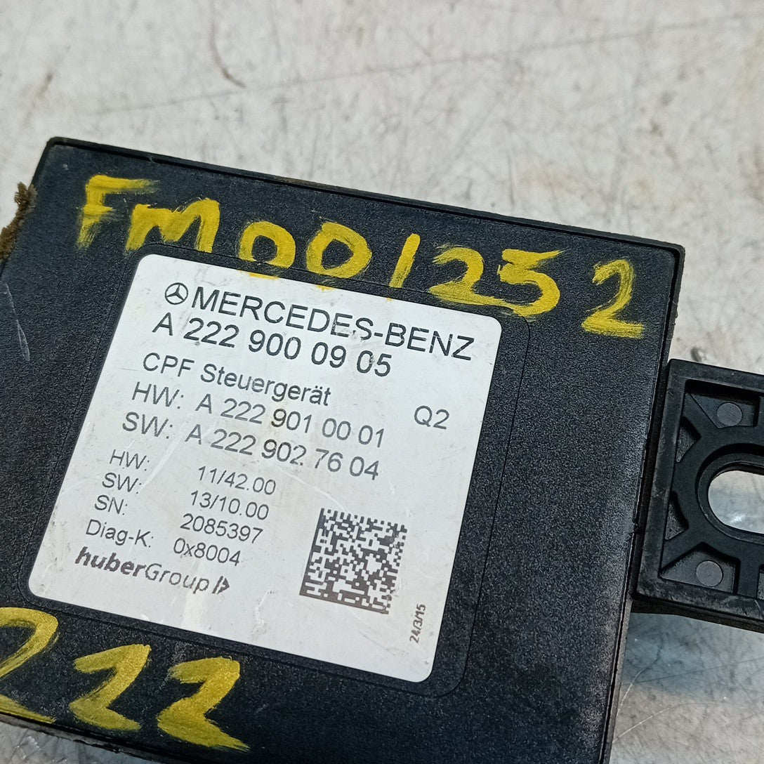 MERCEDES S CLASS W222  REAR CAMERA CONTROL MODULE ECU A2229000905 FM001252