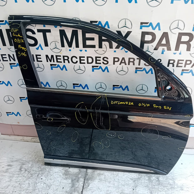MITSUBISHI OUTLANDER MK3 DRIVER FRONT DOOR OSF 2013 BLACK FMD506
