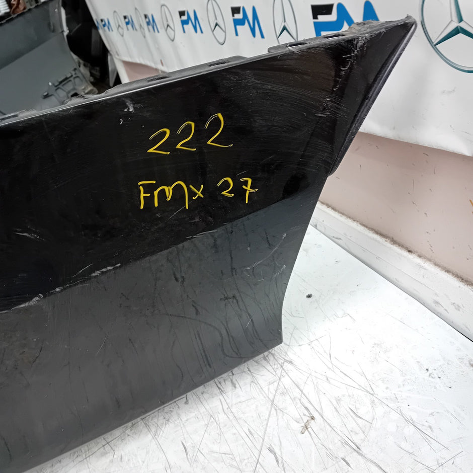 MERCEDES BENZ  S-CLASS W222 REAR BUMPER 2018 A2228851525 BLACK FMX27