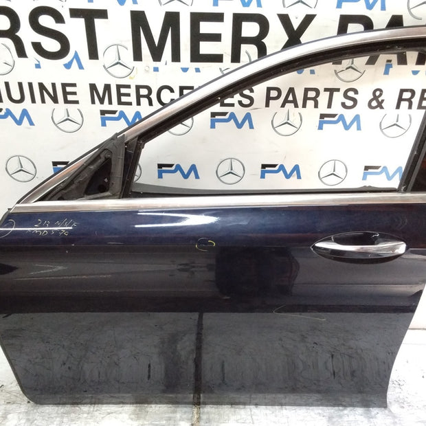 MERCEDES E-CLASS W213 SLN PASSENGER FRONTDOOR NSF BLUE 2016-2023 COMPLETE FMD570