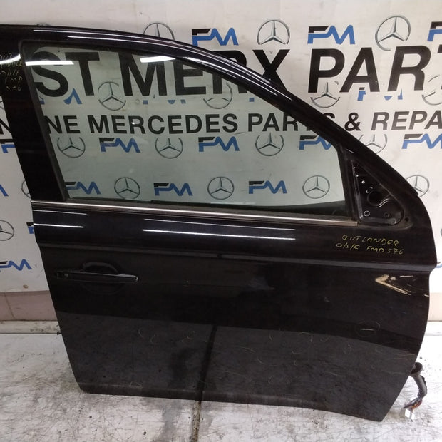 MITSUBISHI OUTLANDER DRIVER FRONT DOOR OSF BLACK  COMPLETE FMD576