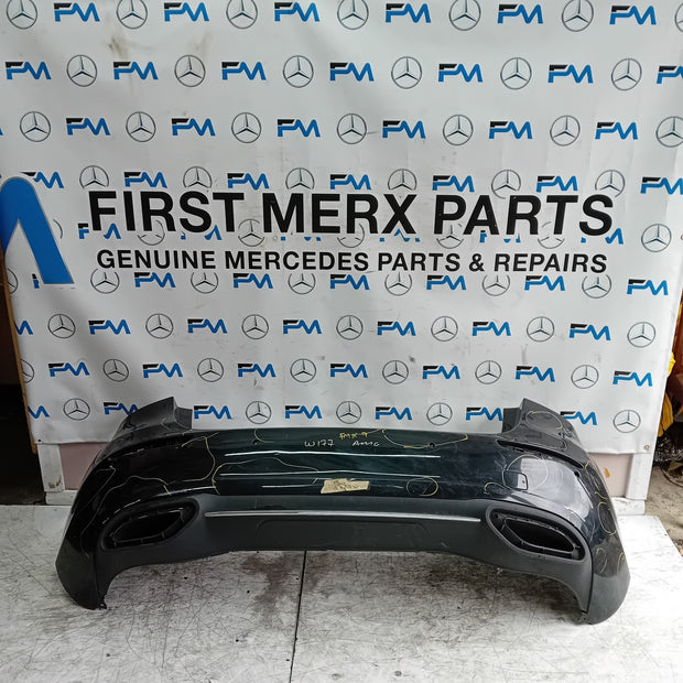 MERCEDES BENZ  A-CLASS W177 REAR BUMPER A1778805400 2018 BLACK FMX9