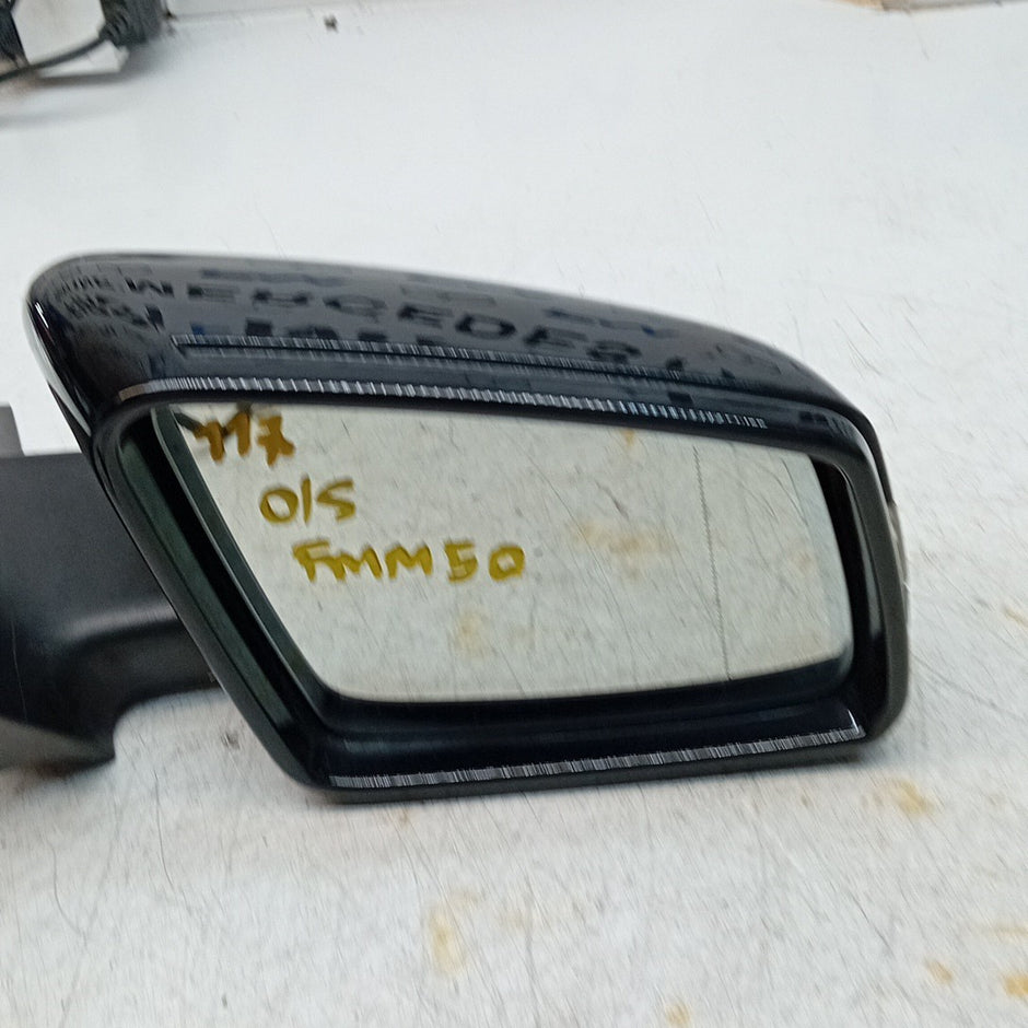 MERCEDES CLA W117 DRIVER SIDE WING MIRROR BLACK A1178102019 PL 2013-19 FMM50